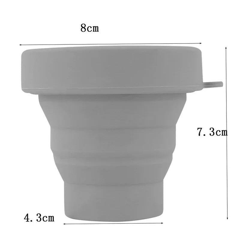 Foldable Silicone Travel Cup – Collapsible Portable Drinking Cup Collapsible Travel Cup Axl