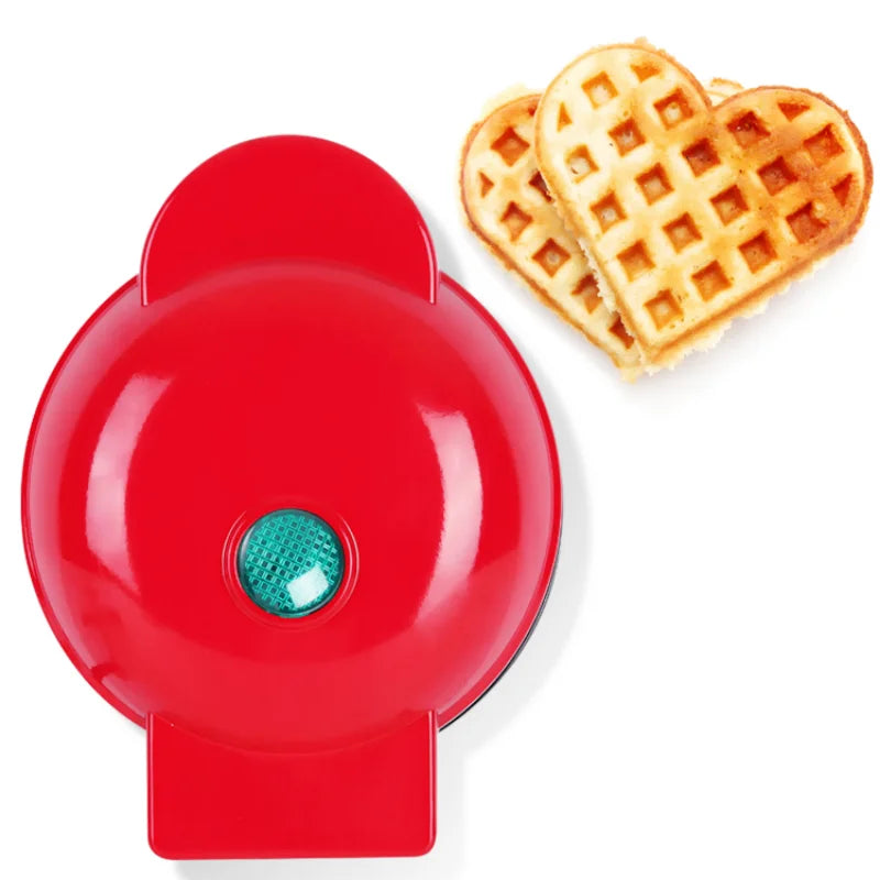 BALASHOV Mini Heart Bubble Waffle Maker – Non-Stick 350W Waffle Maker Axl
