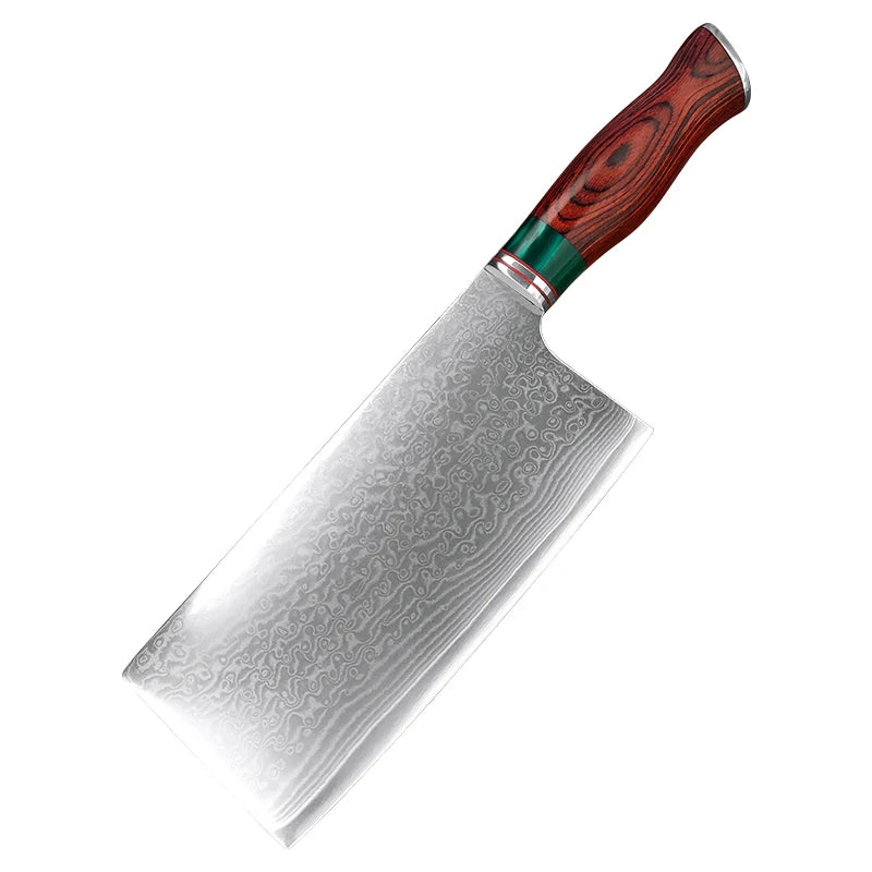 Damascus Steel Cleaver | Professional Chef Kitchen Knife Damascus Cleaver Knife Axl Damascus Knife