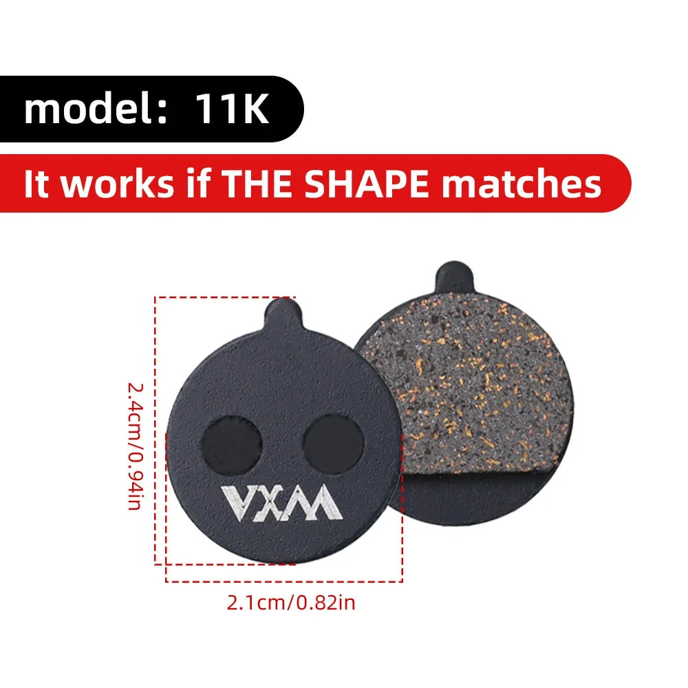 VXM MTB Hydraulic Disc Brake Pads – Semi-Metal, Quiet & Durable Disc Brake Pads Axl 11K