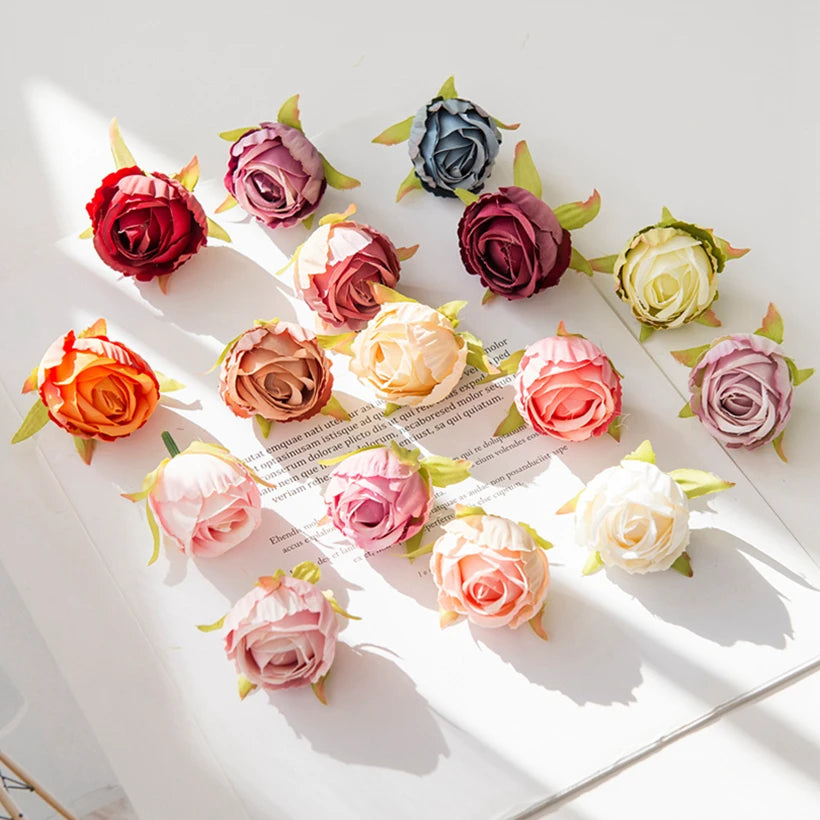 Silk Tea Bud Rose Artificial Flowers – Wedding & Home Décor Artificial Silk Flowers Axl