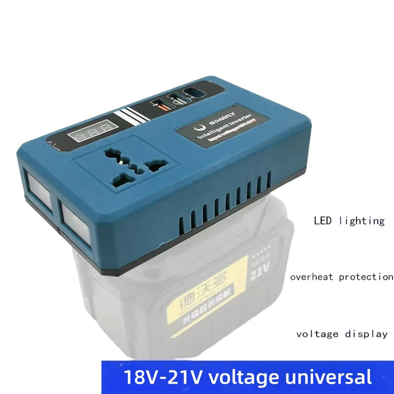 DC to 220V AC Portable Inverter – Dual USB Power Supply Portable Power Inverter Axl