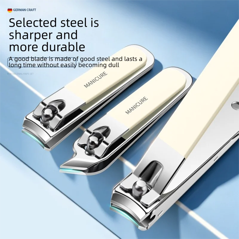 Professional Nail Clipper Set – Anti-Splash Stainless Steel Kit Nail Clipper Set Axl
