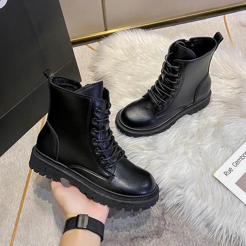 Women's Chelsea Ankle Boots – Block Heel Round Toe PU Leather Chelsea Ankle Boots Axl black 39