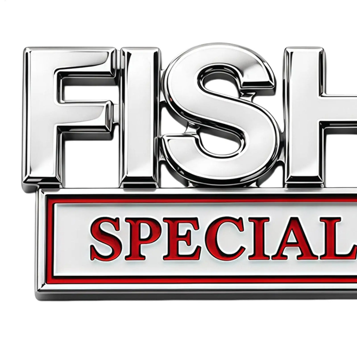 Metal Fishing Car Badge Emblem – Truck, SUV, RV & Boat Decal Car Badge Emblem Axl