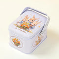 Vintage Tin Candy Box with Handle – Metal Storage Container Tin Storage Box Axl 10.5x8x6.3cm A2