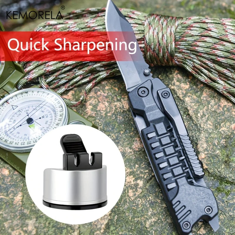 KEMORELA 3-in-1 V-Edge Knife Sharpener with Suction Cup Base Knife Sharpener Axl