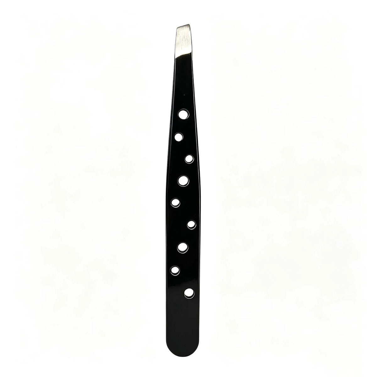 Stainless Steel Slant Tip Eyebrow Tweezers | Makeup Tool Eyebrow Tweezers Axl Black round-hole eye 2