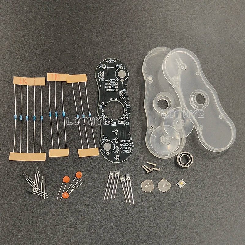 DIY Fingertip Gyroscope POV Electronic Soldering Kit | LOTHYE Electronics Soldering Kit Axl