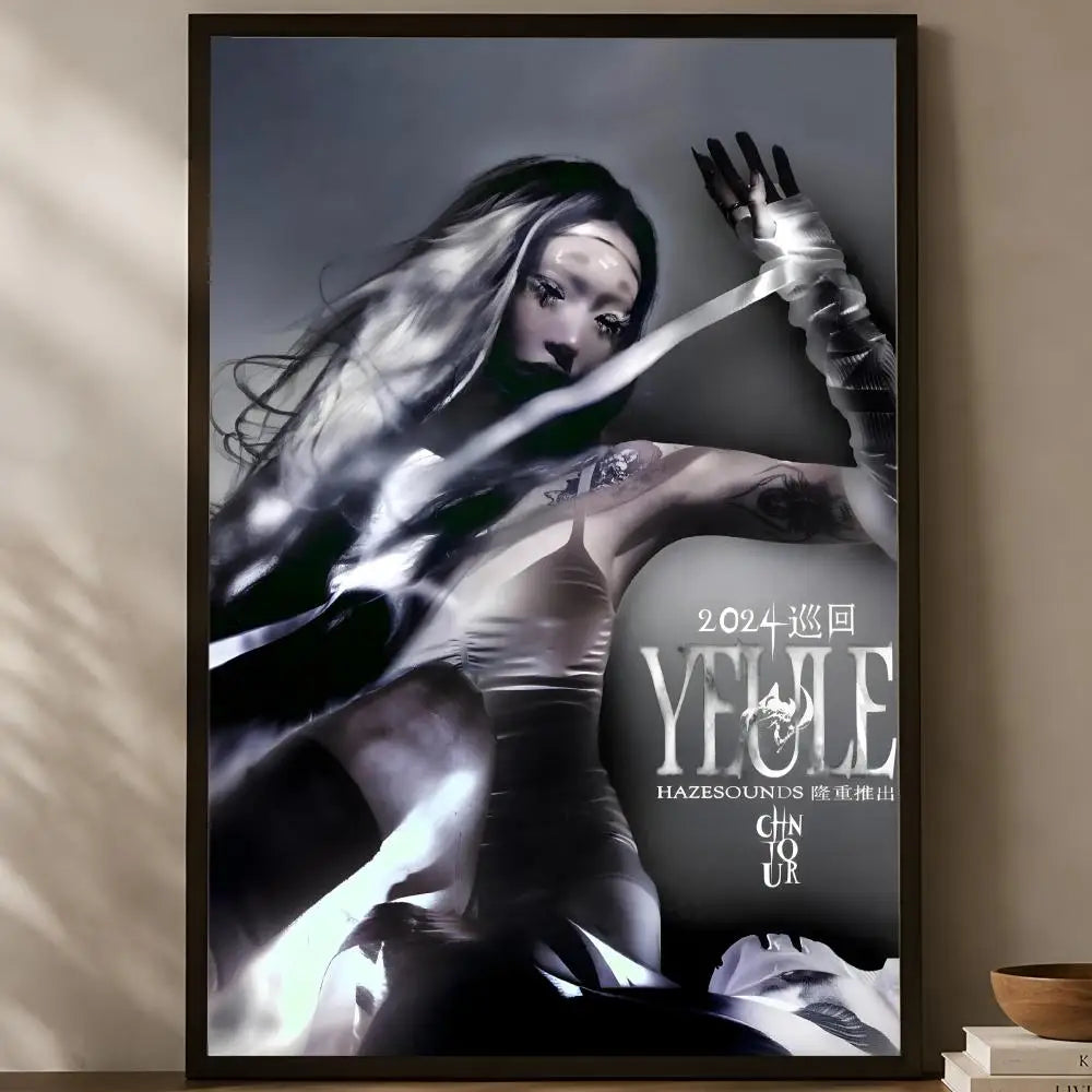 Y-yeule HD PVC Wall Art Poster – Self-Stick Home Decor Wall Art Poster Axl White14 15X20cmNoframe