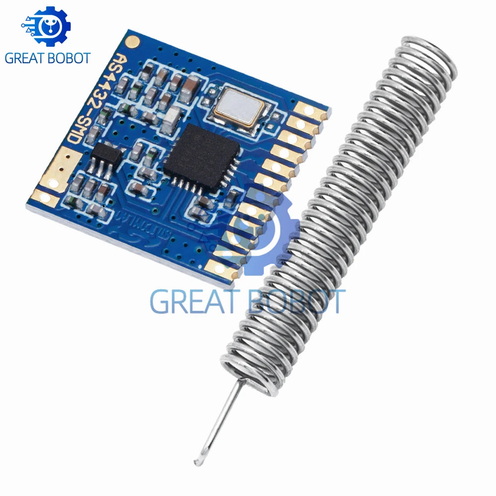 Si4432 433MHz SMD Wireless Module – 100mW 1.5km Range Wireless RF Module Axl