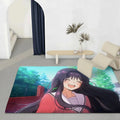 Floral Flannel Floor Mat – Non-Slip Soft Plush Doormat Rug Flannel Floor Mat Axl White8 40x60cm