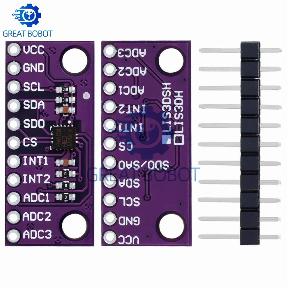 LIS3DSH 3-Axis Accelerometer Module for Arduino | Motion Sensor Accelerometer Module Axl