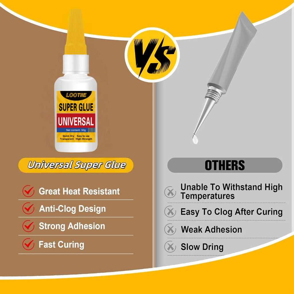 50g Multi-Purpose Super Glue – Clear Instant Bond Adhesive Super Glue Adhesive Axl