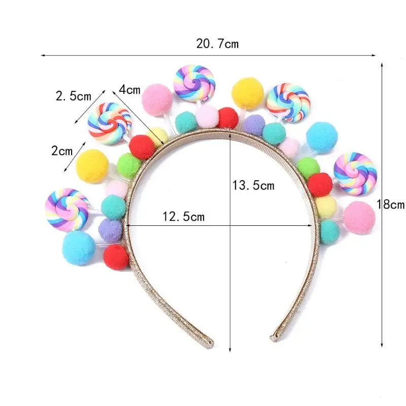 Cartoon Lollipop Hairband – Sweet Candy Princess Hair Accessory Fashion Hairband Axl