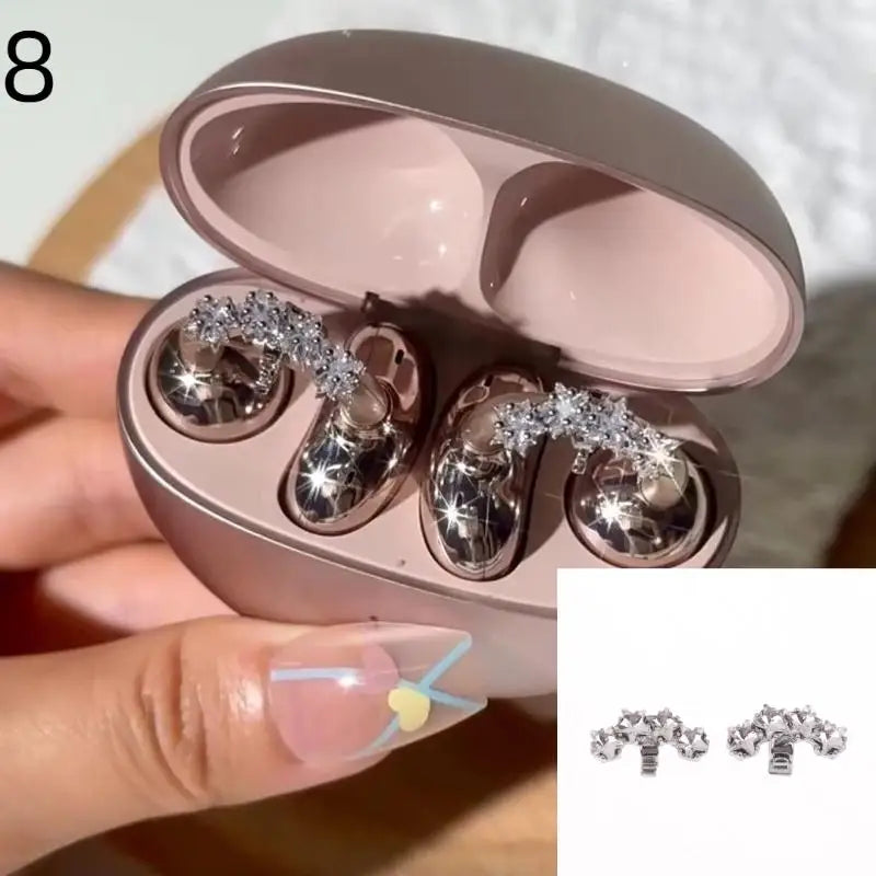Rhinestone Earbud Decoration Clips – DIY Headphone Charms Headphone Charm Clips Axl N8