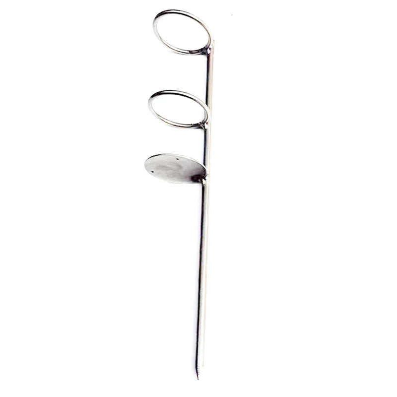 Ground Fishing Rod Holder Double Ring Stake Stand 30/37/47cm Fishing Rod Holder Axl 30CM