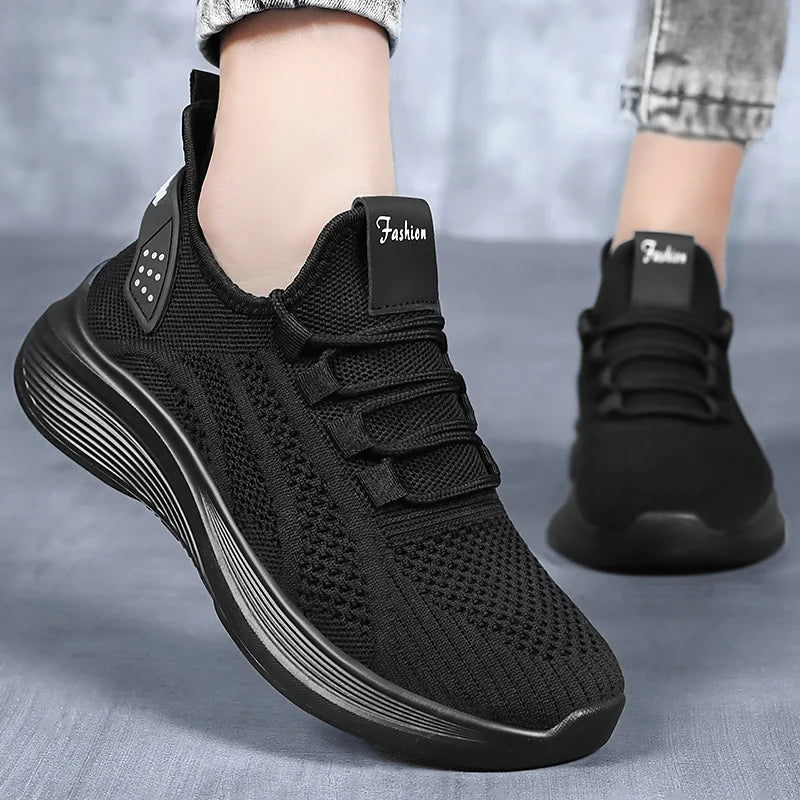 Women's Breathable Mesh Slip-On Platform Sneakers Platform Sneakers Axl