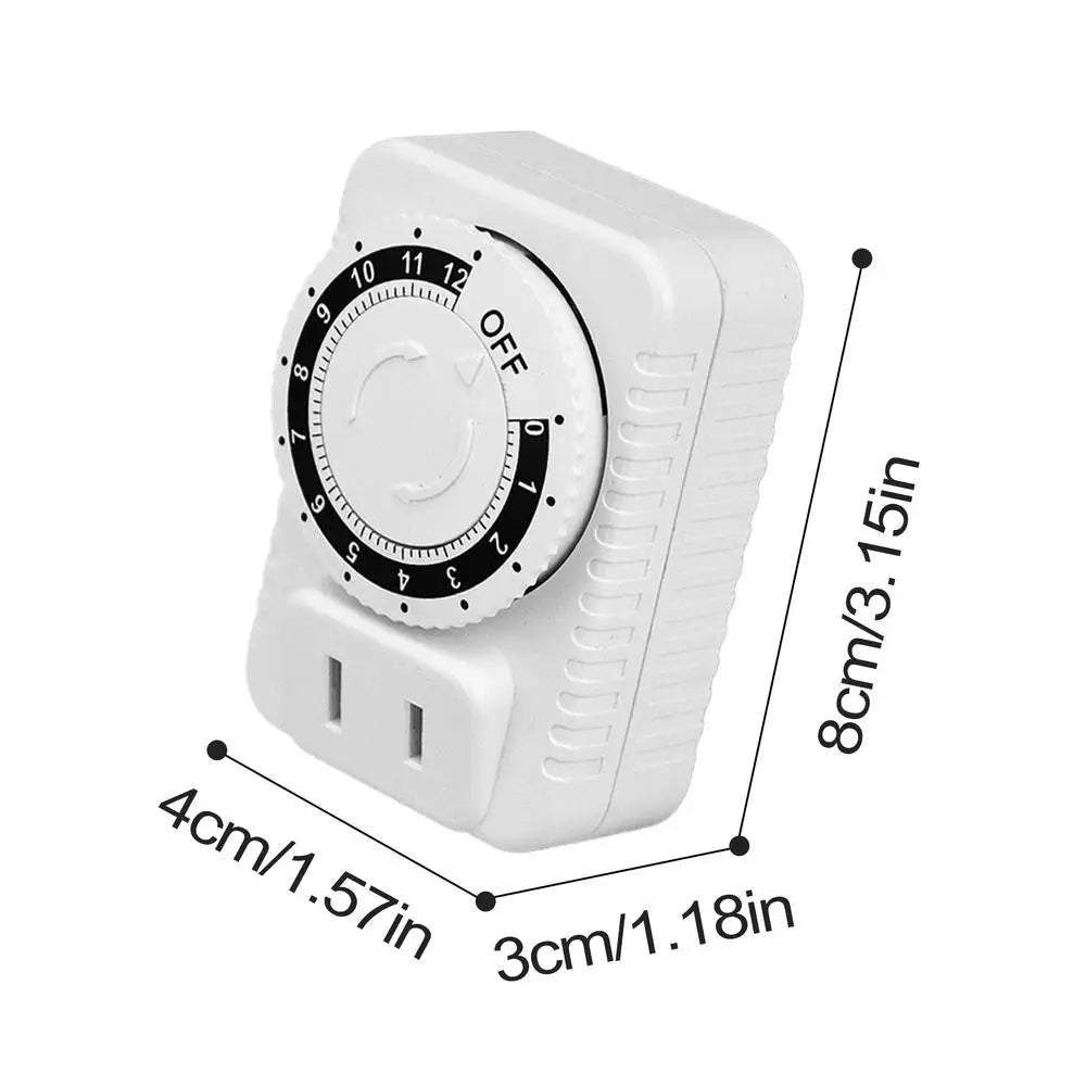 Plug-In Mechanical Timer Outlet – Auto Shut-Off Indoor Socket Mechanical Timer Outlet Axl As show