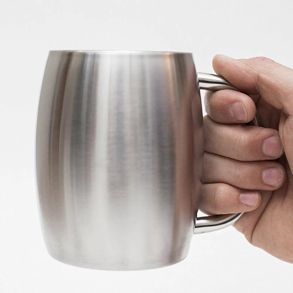 420ml Double Wall Insulated Stainless Steel Beer Mug Insulated Beer Mug Axl