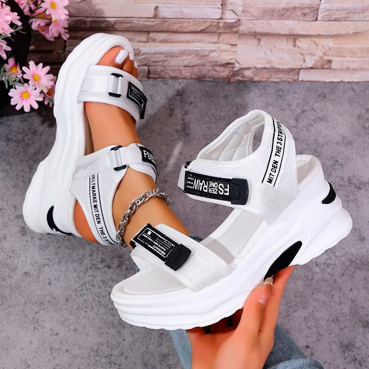 Women's Wedge Sandals – Slip-On Lightweight Beach Shoes Women's Wedge Sandals Axl