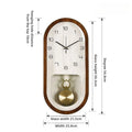 Silent Swing Wall Clock – Minimalist Walnut Wood Home Decor Wall Clock Axl Wall Clock
