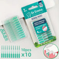 100-Pc Silicone Interdental Brushes – Between-Teeth Cleaner Interdental Brushes Axl Default Title