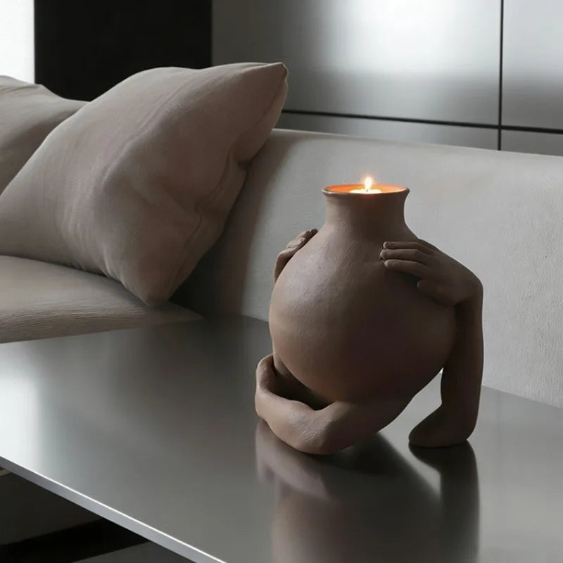 Vintage Pillar Candle Holder – Luxury Decorative Candlestick Pillar Candle Holder Axl