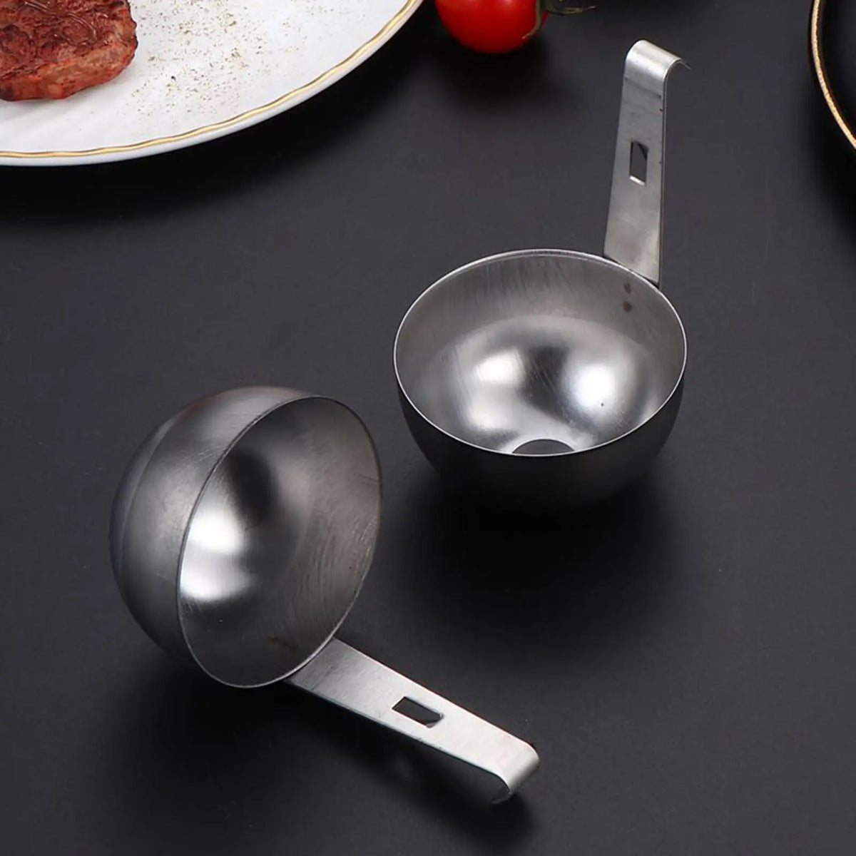 Stainless Steel Egg Poacher – Hangable Egg Boiling Mold Cooker Egg Poacher Mold Axl