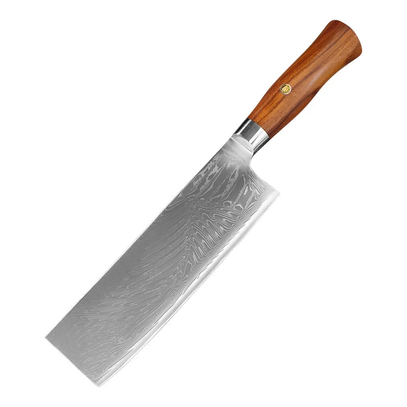 InLeung Damascus Steel Cleaver – Handmade Sharp Chef Knife Damascus Chef Cleaver Axl Damascus Knife