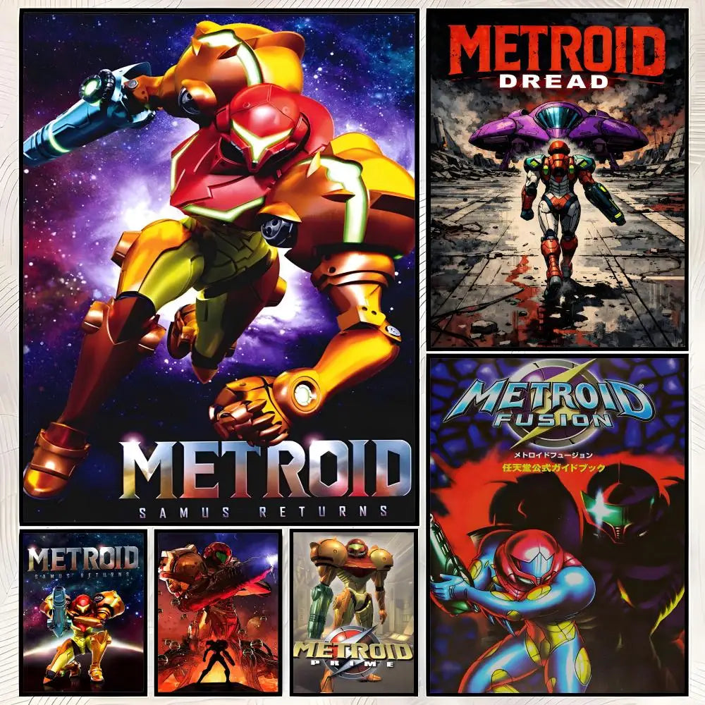 Metroid Self-Stick HD PVC Wall Poster – Waterproof Home Decor Wall Art Poster Axl