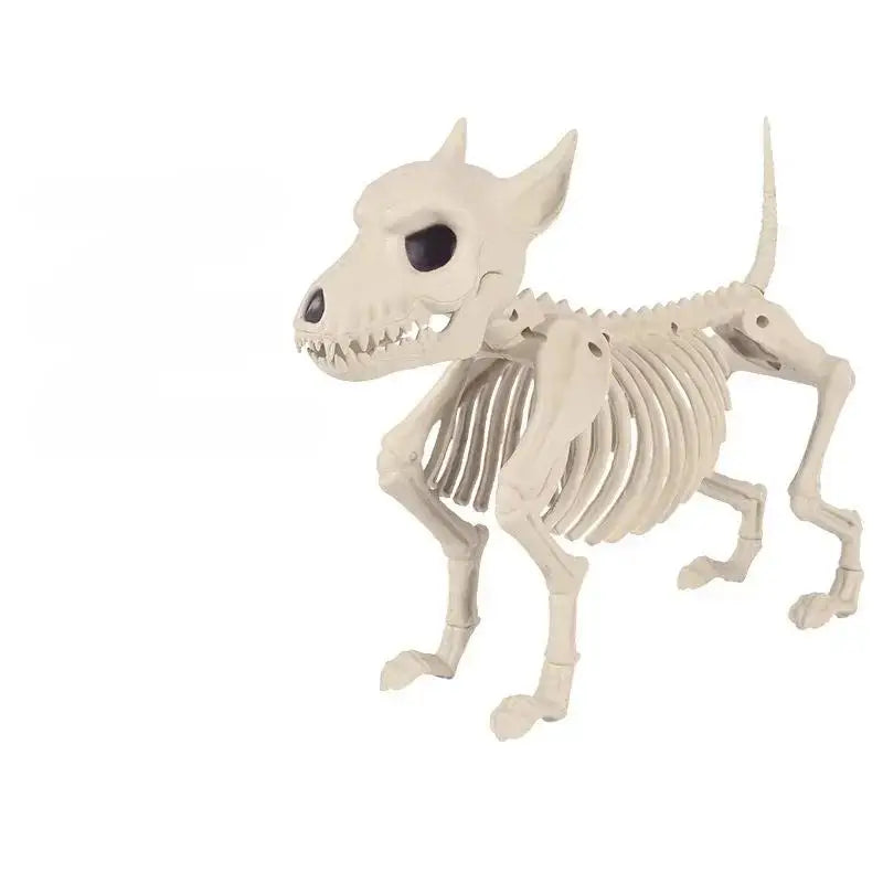 Wolf Skeleton Halloween Ornament – Indoor & Outdoor Garden Decor Halloween Ornament Axl WHITE