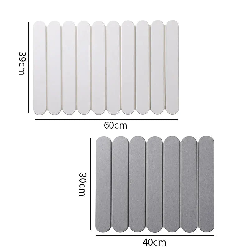 Roll-Up Diatomite Dish Drying Mat – Quick Dry & Non-Slip Dish Drying Mat Axl