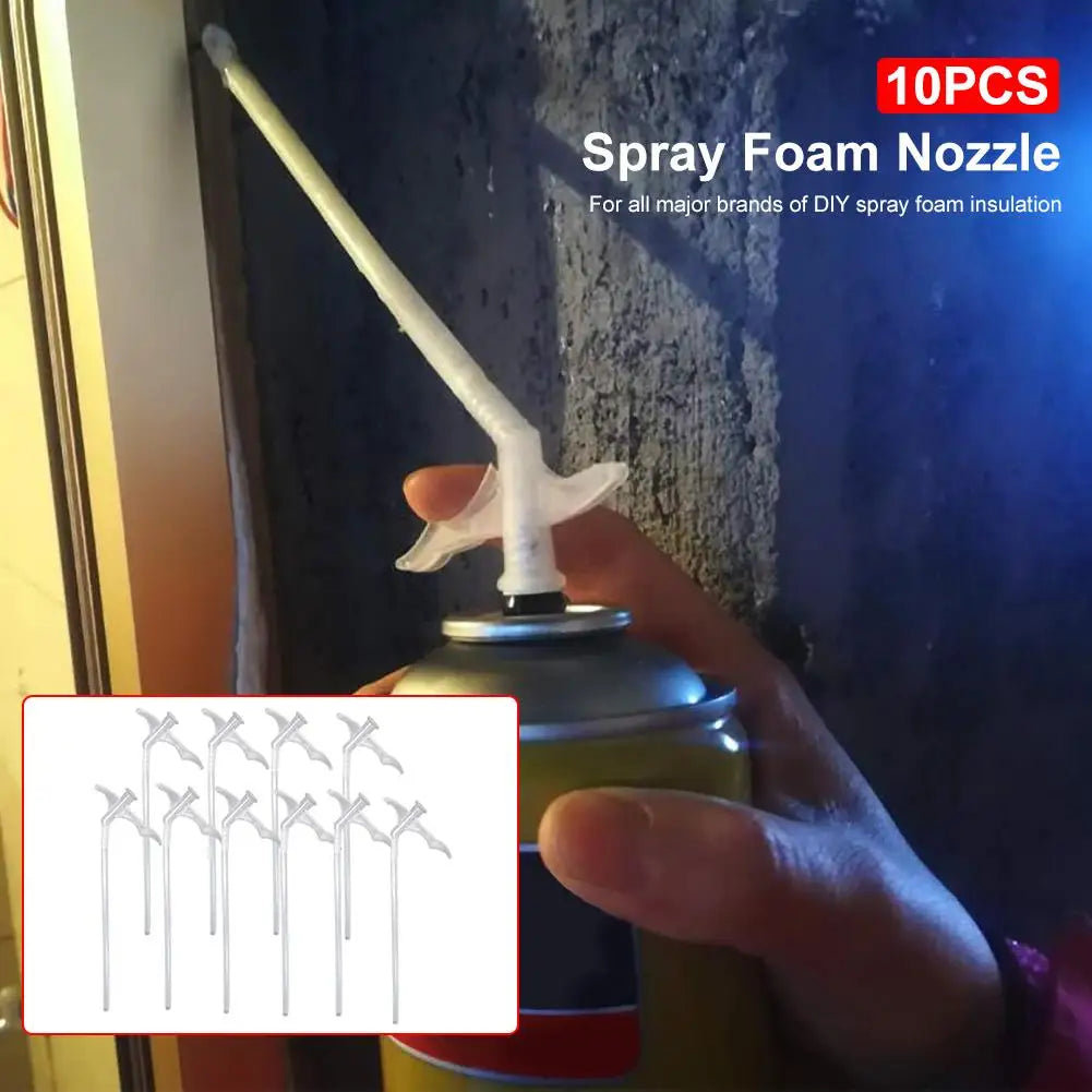 Spray Foam Replacement Tubes 10-Pack – DIY Gap Filling Nozzles Foam Nozzle Replacement Axl