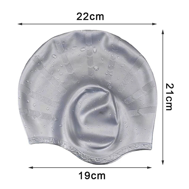 Adults Silicone Swimming Cap – Waterproof & Ear Protection Silicone Swim Cap Axl