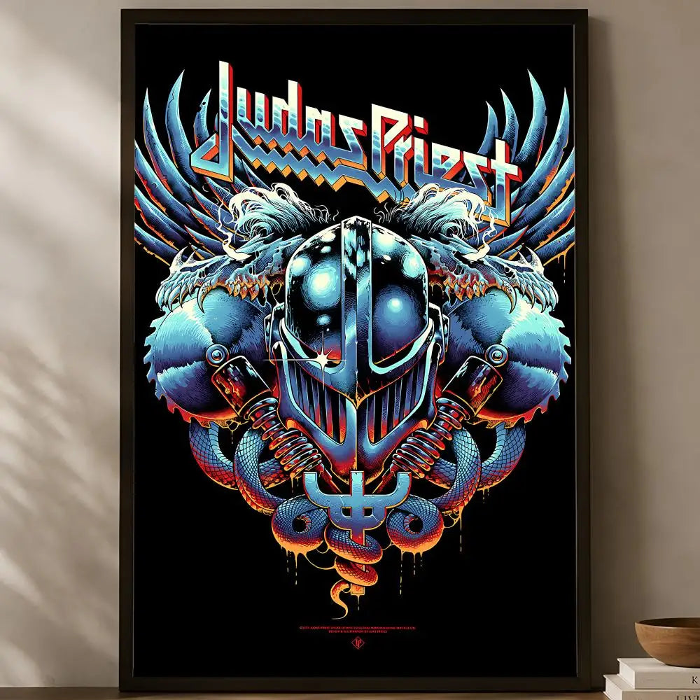 Judas Priest Album Poster – Self-Stick HD Waterproof Wall Art Wall Art Poster Axl White12 60X90cmNoframe