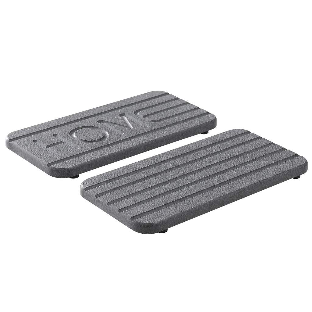 2-Piece Diatomaceous Earth Drying Mat & Sink Tray Organizer Stone Drying Mat Axl 20x10cm-2PCS Black