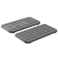 2-Piece Diatomaceous Earth Drying Mat & Sink Tray Organizer Stone Drying Mat Axl 20x10cm-2PCS Black