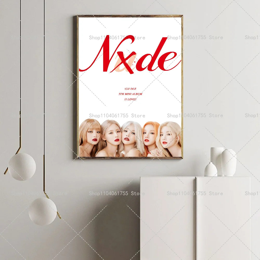 Gidle Nxde Wall Poster – Self-Adhesive Waterproof Art Sticker Wall Art Poster Axl