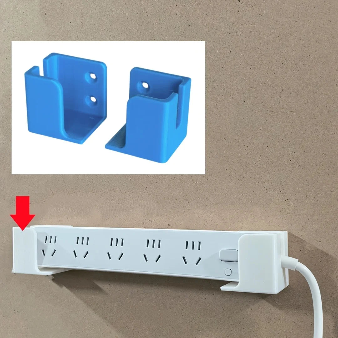 3D Printed Wall Mount Rack – Power Strip & Router Holder Wall Storage Rack Axl