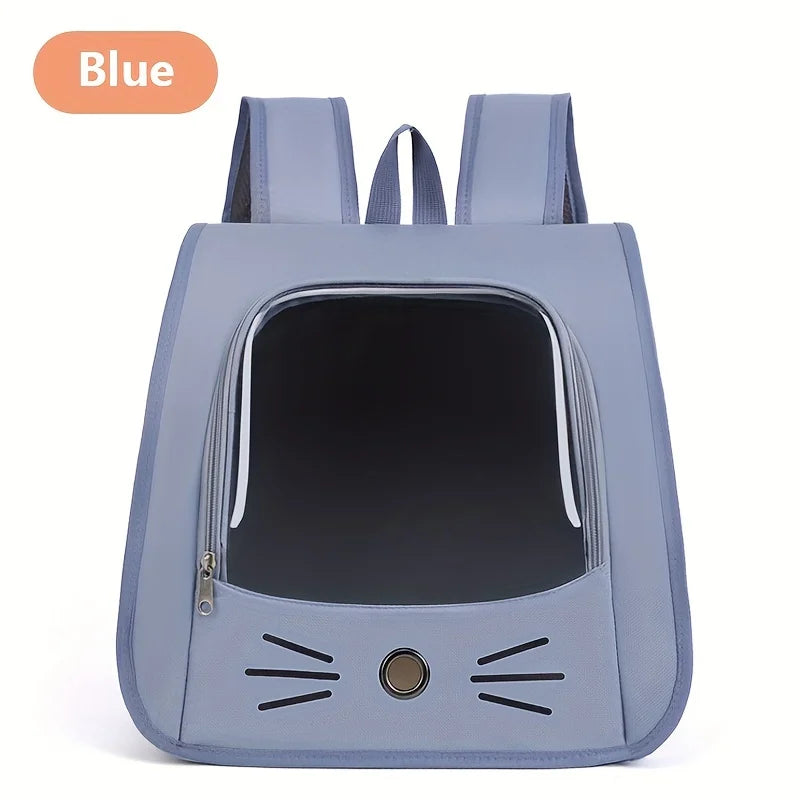 KEMORELA Transparent Pet Carrier Backpack | Airline Approved Pet Carrier Backpack Axl Blue