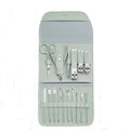 Stainless Steel Nail Clipper Manicure Set with Portable Case Manicure Nail Set Axl Green 16JT