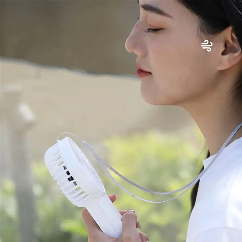 USB Rechargeable Mini Handheld Fan – 1200mAh Portable Cooling Portable Handheld Fan Axl