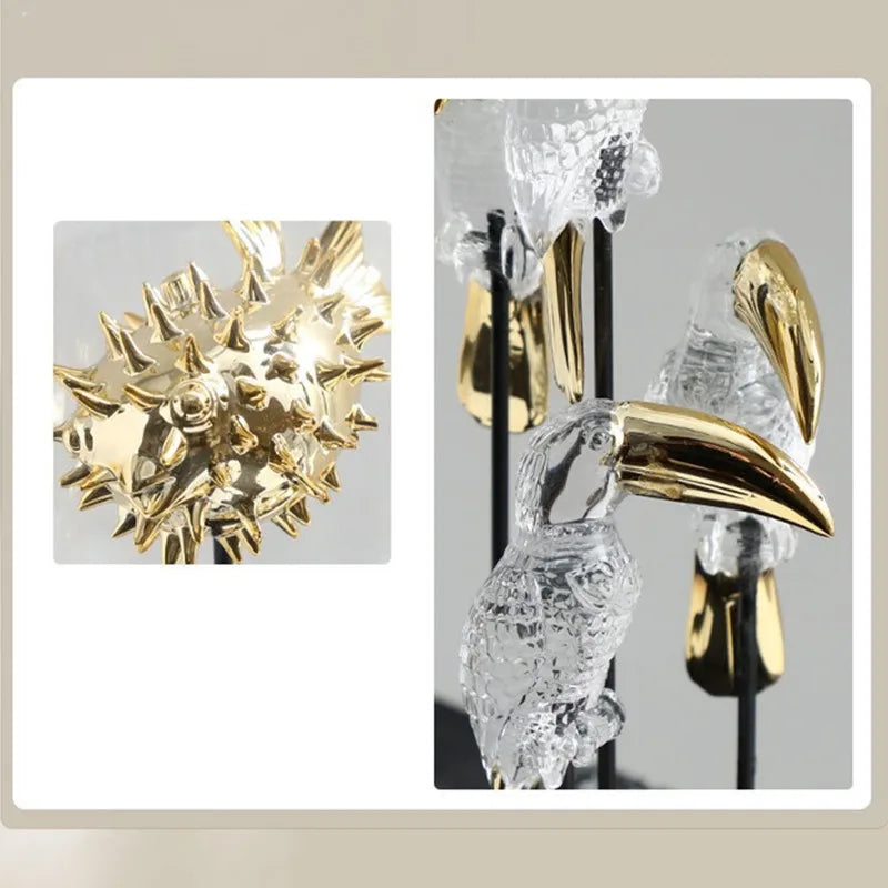 Modern Luxury Animal Miniature Sculpture – Elegant Home Décor Decorative Sculpture Axl