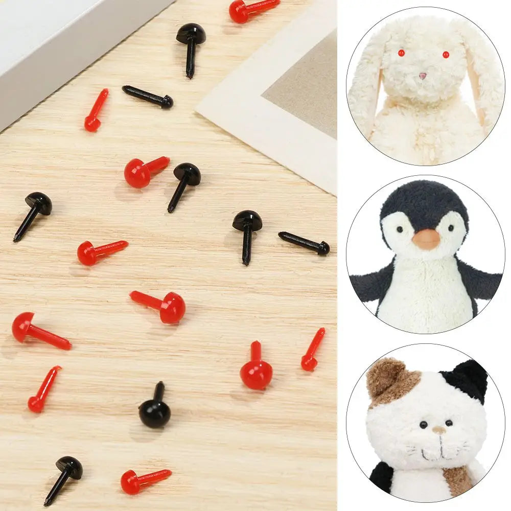 100 Pcs Mini Safety Doll Noses & Eyes 3mm–6mm | Craft DIY Doll Craft Accessories Axl