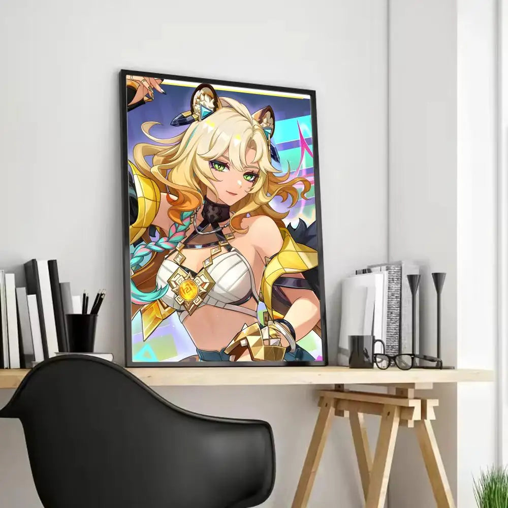 Xilonen Game Canvas Poster – Unframed Wall Art | Home Décor Canvas Wall Art Axl Black6 15X20cmFrameless