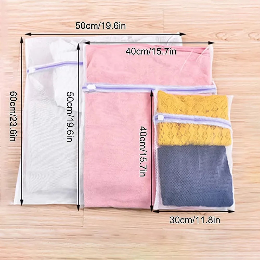 Mesh Laundry Bags for Delicates – 2/3/5 Pack Wash & Travel Mesh Laundry Bags Axl 3PCS Pink