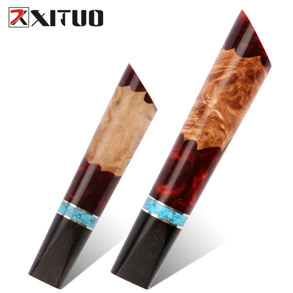 Stabilized Wood Resin Chef Knife Handle – Heart-Shaped DIY Knife Handle Blank Axl
