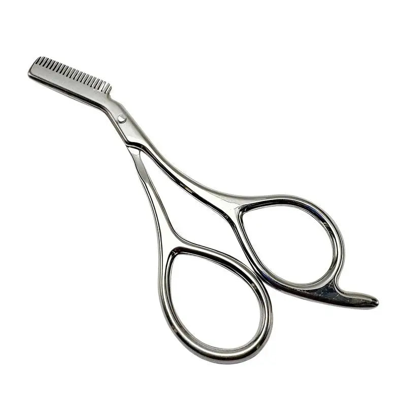 Stainless Steel Eyebrow Scissors with Comb – Precision Grooming Eyebrow Grooming Scissors Axl one size