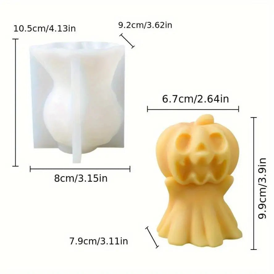 Halloween Silicone Mold – Ghost Pumpkin & Hand DIY Craft Silicone Craft Mold Axl